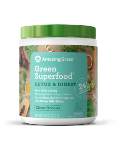 Amazing Grass Detox & Digest Clean Greens Green Superfood, 7.4 oz.
