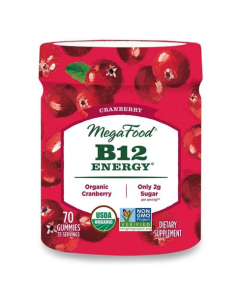 MegaFood B12 Energy Gummies, Cranberry