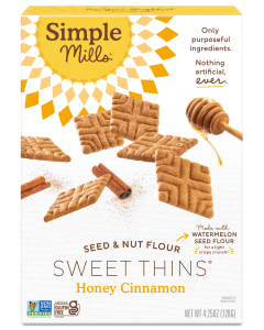 Simple Mills Sweet Thins Honey Cinnamon Cookies, 4.25 oz.