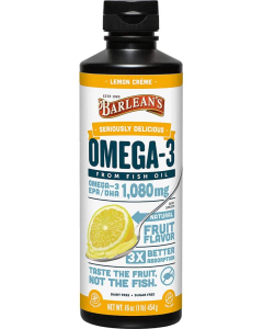 Barlean's Omega Swirl Fish Oil, Lemon Creme Flavor, 16 fl.oz.