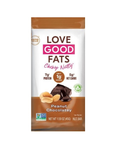 Love Good Fats Chewy Nutty Peanut Chocolately Bar