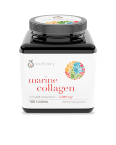 Youtheory Marine Collagen, 160 Tablets