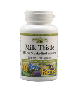 Natural Factors Milk Thistle Extract 250mg, 60 Capsules