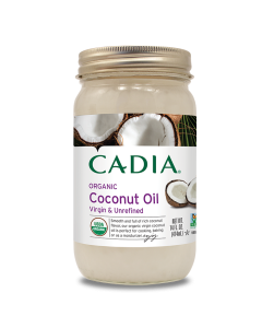 Cadia Organic Virgin and Unrefined Coconut Oil, 14 fl. oz.