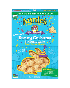 Annie's Organic Birthday Cake Bunny Grahams, 7.5 oz.