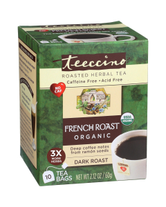 Teeccino French Roast Chicory Roasted Herbal Tea, 10 Tea Bags