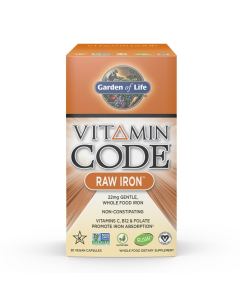 Garden of Life Vitamin Code RAW Iron, 30 Capsules