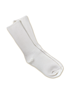 Maggie's Organic Classic Cotton Crew Sock, White Color