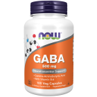 NOW Foods GABA 500 mg + B-6 - 100 Veg Capsules