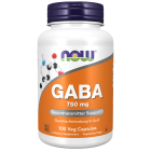NOW Foods GABA 750 mg - 100 Veg Capsules