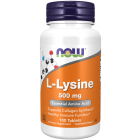 NOW Foods L-Lysine 500 mg - 100 Tablets