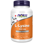 NOW Foods L-Lysine 500 mg - 100 Veg Capsules