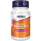 NOW Foods Vitamin D-3 1000 IU - 180 Chewables