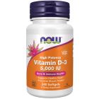 NOW Foods Vitamin D-3 5000 IU - 240 Softgels