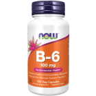 NOW Foods Vitamin B-6 100 mg - 100 Veg Capsules