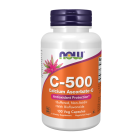 NOW Foods Vitamin C-500 Calcium Ascorbate-C - 100 Veg Capsules