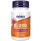 NOW Foods Vitamin E-200 With Mixed Tocopherols - 100 Softgels