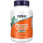 NOW Foods Magnesium & Potassium Aspartate - 120 Veg Capsules