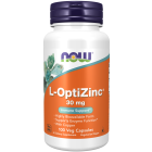 NOW Foods L-OptiZinc® 30 mg - 100 Veg Capsules