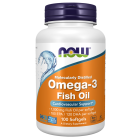 NOW Foods Omega-3 Fish Oil, Molecularly Distilled - 100 Softgels