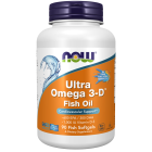 NOW Foods Ultra Omega 3-D™ Fish Oil (Fish Gelatin) - 90 Fish Softgels