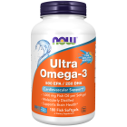 NOW Foods Ultra Omega-3 (Fish Gelatin) - 180 Fish Softgels