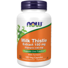 NOW Foods Milk Thistle Extract 150 mg Silymarin (120 mg) - 120 Veg Capsules