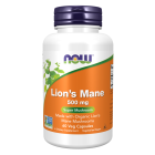 NOW Foods Lion's Mane 500 mg - 60 Veg Capsules