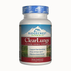 Ridgecrest Herbals Clear Lungs, 120 Capsules