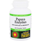 Natural Factors Papaya Enzymes, 60 Chewable Tablets