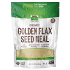 NOW Foods Golden Flax Seed Meal, Organic - 22 oz.