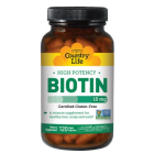 Country Life High Potency Biotin 10 Mg, 120 Vegetarian Capsules