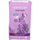 NatraCare Night Time Organic Cotton Maxi Pads, 10 Counts