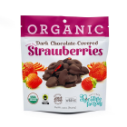 Nut Free Chocolate Factory Organic Dark Chocolate Covered Strawberries - Front view