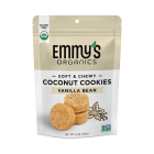 Emmy's Organics Vanilla Bean Coconut Cookies - Front view