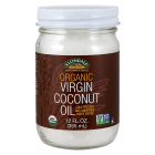 NOW Foods Virgin Coconut Oil in Glass Jar, Organic - 12 fl. oz.