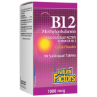 Natural Factors B12 Methylcobalamin 1,000 mg,  90 Sublingual Tablets