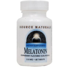 Source Naturals Peppermint Melatonin 2.5 mg, 60 Tablets