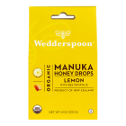 Wedderspoon Organic Manuka Honey Drops, Lemon, 4 oz.