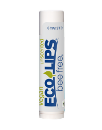 Eco Lips Bee Free Vegan Lip Balm, Unscented, 0.15 oz.