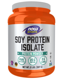 NOW Foods Soy Protein Isolate, Unflavored Powder - 2 lbs.