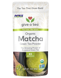 NOW Foods Matcha Green Tea Powder, Organic - 3 oz.