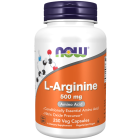 NOW Foods L-Arginine 500 mg - 250 Veg Capsules