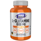NOW Foods L-Glutamine, Double Strength 1000 mg - 120 Veg Capsules