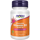 NOW Foods Vitamin D-3 5000 IU - 120 Chewables