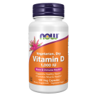 NOW Foods Vitamin D 1000 IU Dry - 120 Veg Capsules