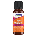 NOW Foods Liquid D-3 & MK-7 - 1 fl. oz.