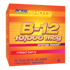 NOW Foods B-12 10,000 mcg - 12: 15 mL (0.5 fl. oz.) Shots