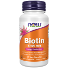 NOW Foods Biotin 5,000 mcg - 60 Veg Capsules