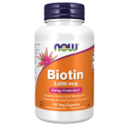 NOW Foods Biotin 5,000 mcg - 120 Veg Capsules